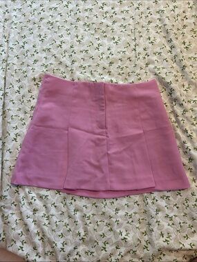 Zara Pink Paneled Mini Skirt